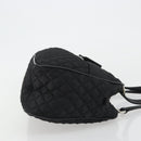 Salvatore Ferragamo Hand Bag Nylon Black Silver Auth gh2165A-3