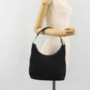 GUCCI Shoulder Bag Canvas Black Silver 000 0602 Auth gh2166-22