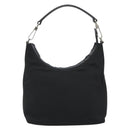 GUCCI Shoulder Bag Canvas Black Silver 000 0602 Auth gh2166-13