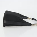 GUCCI Shoulder Bag Canvas Black Silver 000 0602 Auth gh2166-3