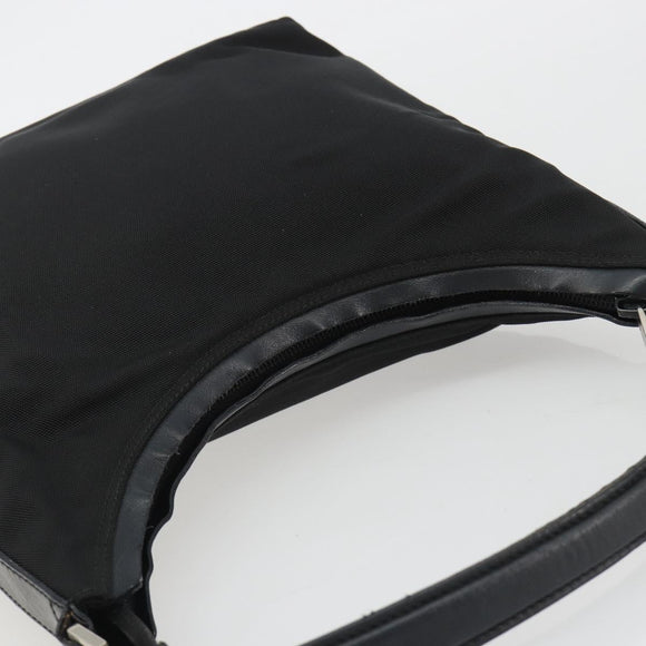 GUCCI Shoulder Bag Canvas Black Silver 000 0602 Auth gh2166