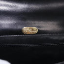 GUCCI Hand Bag Leather Black Gold Auth gh2167-16