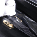GUCCI Hand Bag Leather Black Gold Auth gh2167-27
