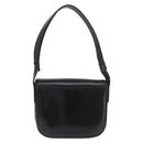 GUCCI Hand Bag Leather Black Gold Auth gh2167-3