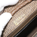FENDI Zucchino Canvas Shoulder Bag Coated Canvas Beige Auth gh2168-18