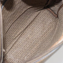 FENDI Zucchino Canvas Shoulder Bag Coated Canvas Beige Auth gh2168-11