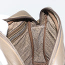 FENDI Zucchino Canvas Shoulder Bag Coated Canvas Beige Auth gh2168-19