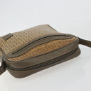 FENDI Zucchino Canvas Shoulder Bag Coated Canvas Beige Auth gh2168-6