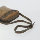 FENDI Zucchino Canvas Shoulder Bag Coated Canvas Beige Auth gh2168-7