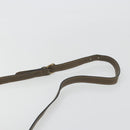 FENDI Zucchino Canvas Shoulder Bag Coated Canvas Beige Auth gh2168-8