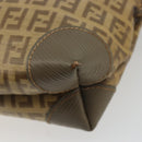 FENDI Zucchino Canvas Shoulder Bag Coated Canvas Beige Auth gh2169-16