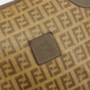 FENDI Zucchino Canvas Shoulder Bag Coated Canvas Beige Auth gh2169-17