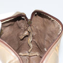 FENDI Zucchino Canvas Shoulder Bag Coated Canvas Beige Auth gh2169-18
