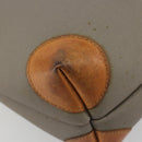 Christian Dior Tote Bag PVC Canvas Gray Gold Auth gh2170-16
