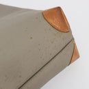 Christian Dior Tote Bag PVC Canvas Gray Gold Auth gh2170-10