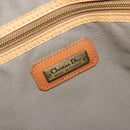 Christian Dior Tote Bag PVC Canvas Gray Gold Auth gh2170-18
