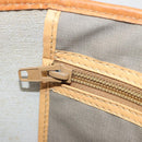 Christian Dior Tote Bag PVC Canvas Gray Gold Auth gh2170-21