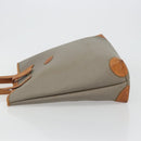 Christian Dior Tote Bag PVC Canvas Gray Gold Auth gh2170-4