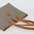 Christian Dior Tote Bag PVC Canvas Gray Gold Auth gh2170-6