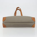 Christian Dior Tote Bag PVC Canvas Gray Gold Auth gh2170-5