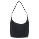 GUCCI GG Canvas Shoulder Bag Black Silver 001 3814 3754 Auth gh2173-3
