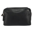 GUCCI Shoulder Bag Leather Black Silver Auth gh2174-2