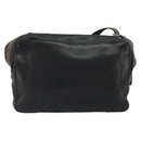 GUCCI Shoulder Bag Leather Black Silver Auth gh2174-3