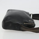 GUCCI Shoulder Bag Leather Black Silver Auth gh2174-4