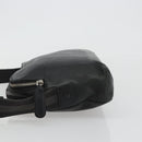 GUCCI Shoulder Bag Leather Black Silver Auth gh2174-5