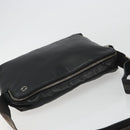 GUCCI Shoulder Bag Leather Black Silver Auth gh2174-6