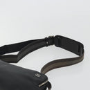 GUCCI Shoulder Bag Leather Black Silver Auth gh2174-8