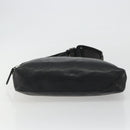 GUCCI Shoulder Bag Leather Black Silver Auth gh2174-9