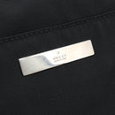 GUCCI Boston Bag Canvas Black Silver Auth gh2175-14