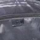 GUCCI Boston Bag Canvas Black Silver Auth gh2175-16