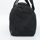 GUCCI Boston Bag Canvas Black Silver Auth gh2175-5