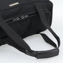 GUCCI Boston Bag Canvas Black Silver Auth gh2175-7