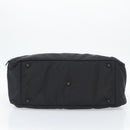 GUCCI Boston Bag Canvas Black Silver Auth gh2175-9