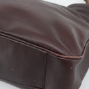 GUCCI Bamboo Shoulder Bag Leather 2way Brown Gold 001 1577 2615 Auth gh2176-10