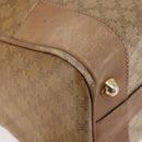 CELINE Macadam Canvas Hand Bag PVC Beige Gold Auth gh2177-10