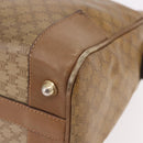CELINE Macadam Canvas Hand Bag PVC Beige Gold Auth gh2177-11