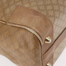 CELINE Macadam Canvas Hand Bag PVC Beige Gold Auth gh2177-12