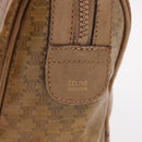 CELINE Macadam Canvas Hand Bag PVC Beige Gold Auth gh2177-16