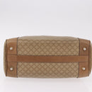 CELINE Macadam Canvas Hand Bag PVC Beige Gold Auth gh2177-9