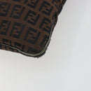 FENDI Zucchino Canvas Shoulder Bag Brown Auth gh2178-10