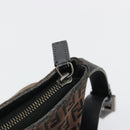 FENDI Zucchino Canvas Shoulder Bag Brown Auth gh2178-14