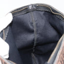 FENDI Zucchino Canvas Shoulder Bag Brown Auth gh2178-17
