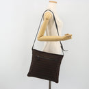 FENDI Zucchino Canvas Shoulder Bag Brown Auth gh2178-21