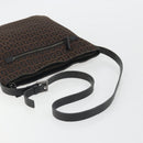FENDI Zucchino Canvas Shoulder Bag Brown Auth gh2178-7