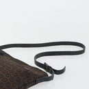 FENDI Zucchino Canvas Shoulder Bag Brown Auth gh2178-8