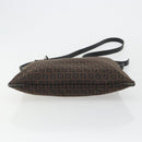 FENDI Zucchino Canvas Shoulder Bag Brown Auth gh2178-9